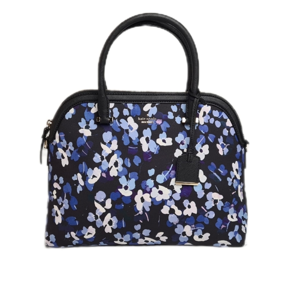 Kate Spade New York Hydrangea Flowers Leather Med Dome Satchel (w/ Dust Bag) - Picture 1 of 5